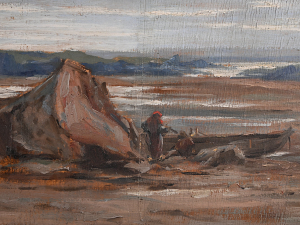FRANTIŠEK HANUŠ HÉRINK 1889 - 1958 - MOTIV Z BRETANĚ