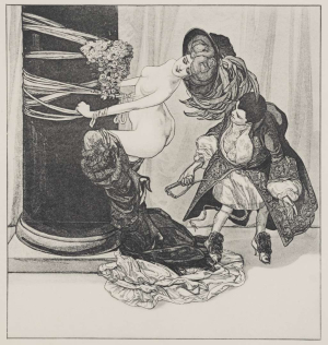 Franz von Bayros (1866-1924) - V Afroditině zahradě