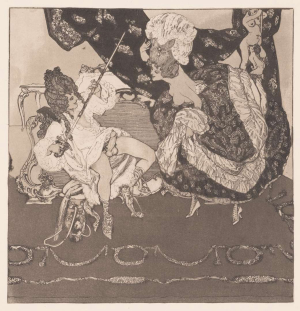 Franz von Bayros (1866-1924) - Die Bonboniere (Lieferung 2) - 6 kusů