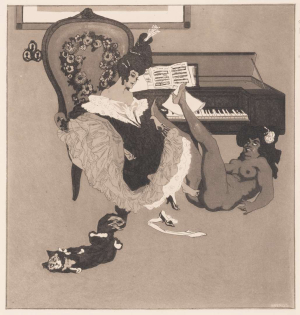 Franz von Bayros (1866-1924) - Die Bonboniere (Lieferung 2) - 6 kusů