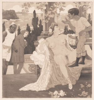 Franz von Bayros (1866-1924) - Der Hirschpark (Lieferung 3) - 6 kusů