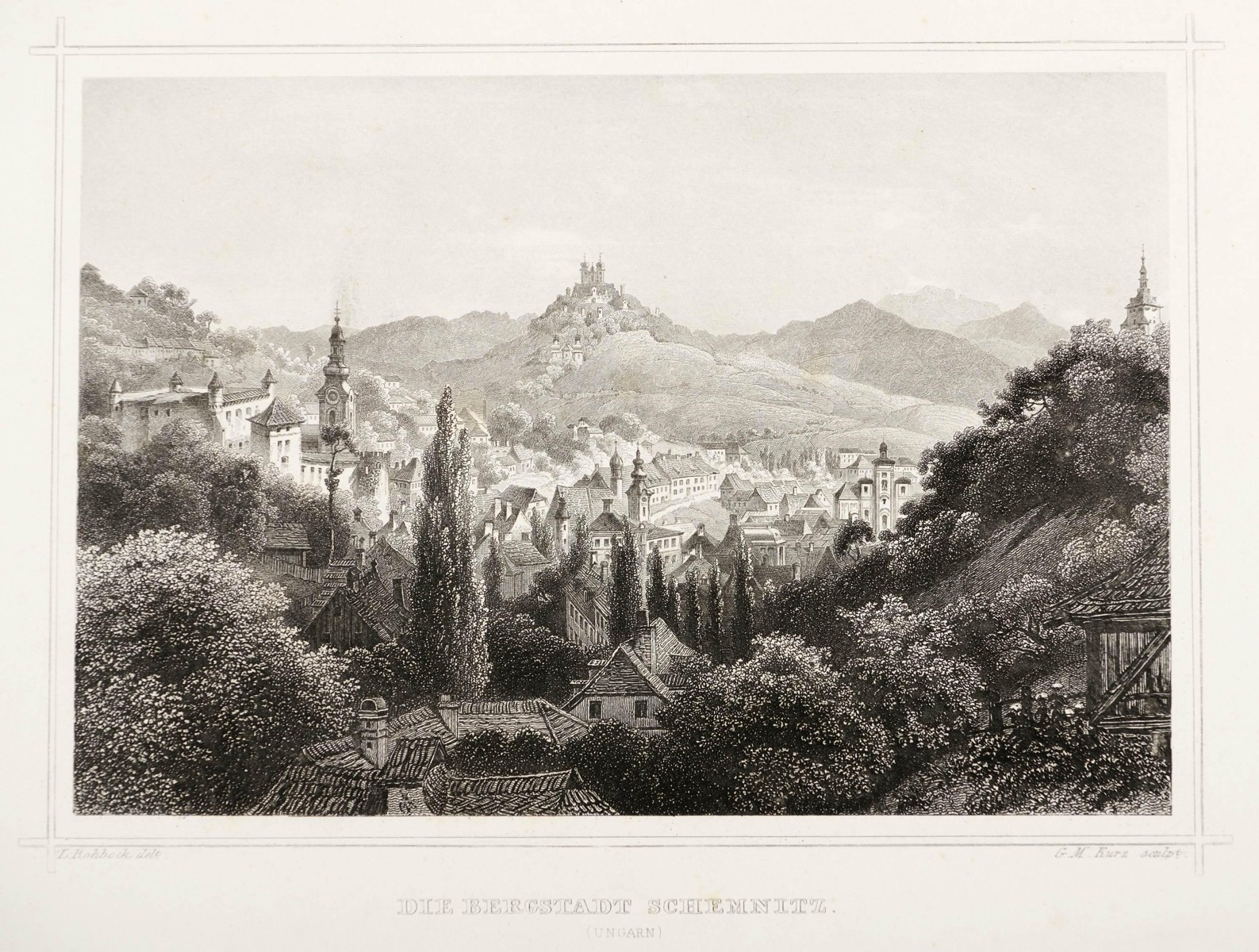 Ludwig Rohbock G.M. Kurz Banská Štiavnica Jarní sálová aukce Art