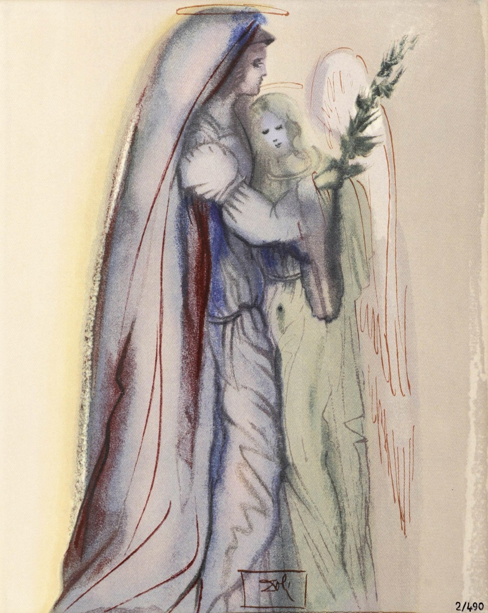 Salvador Dalí - La Divine Comédie - Préparation à la Prière Finale (podľa originálneho diela z roku 1951)