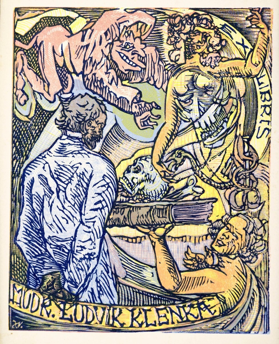 Josef Váchal - Ex libris MUDr. Ludvík Klenka