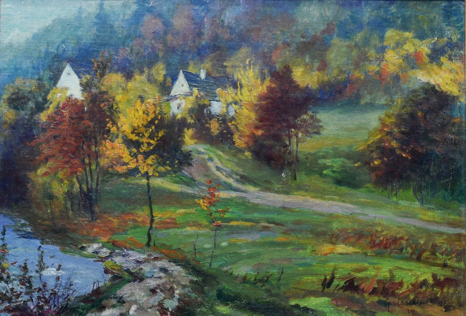 MACOUN Gustav (1892-1934): Podzimní krajina.