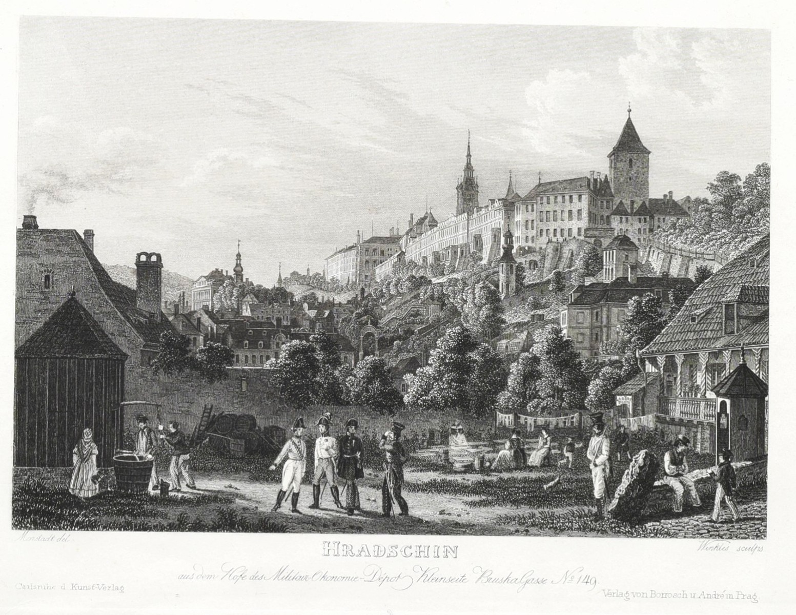MORSTADT Vincenc (1802-1885): Hradčany.