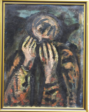 HEJNA Václav (1914-1985): Smutek. Figurální studie.