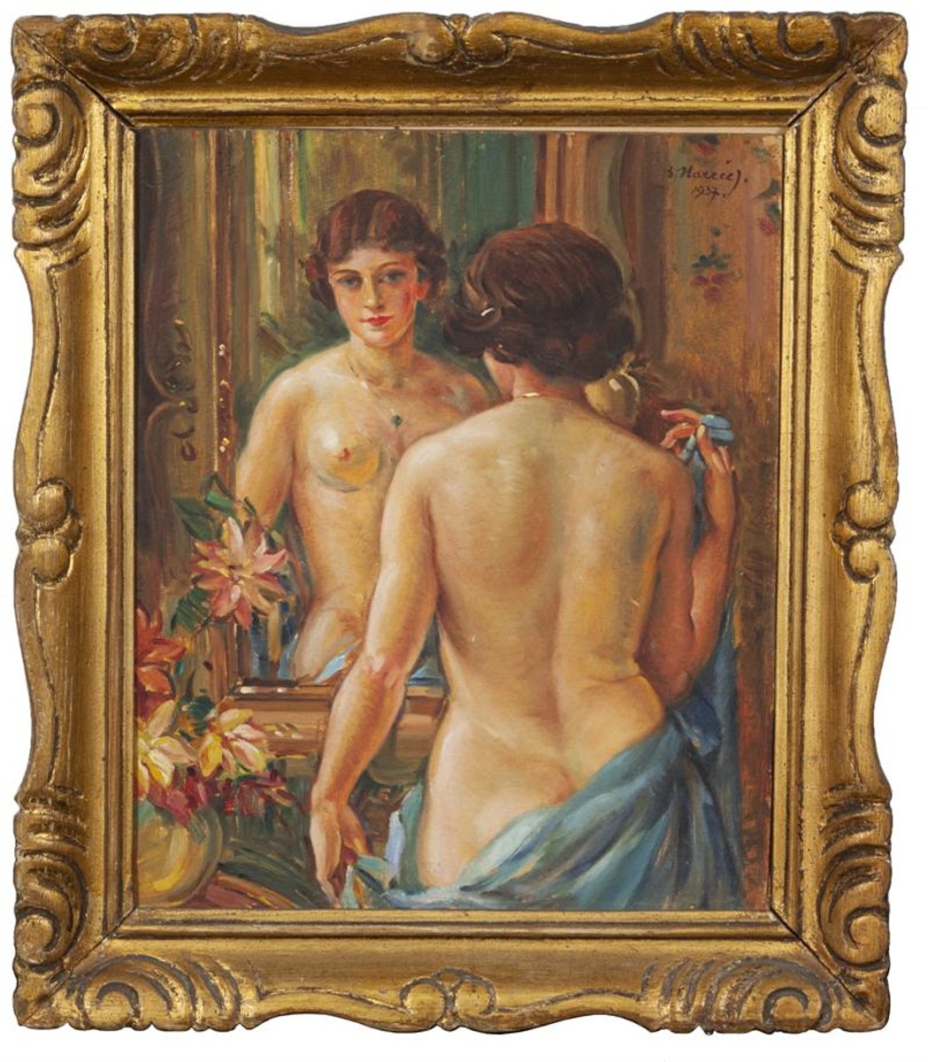 Mareček Bohumil - Akt před zrcadlem