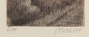 Vojtěch Kraus (1944) Konvolut 3 grafik (Milešovka v zimě, V parku, Podvečer)