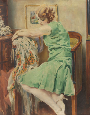 Josef Loukota (1879–1967) Sedící dívka