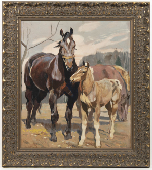 Ludvík Vacátko (1873–1956) Kobyla s hříbětem