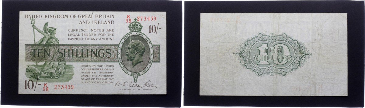 Great Britain 10 Shillings 1922-23