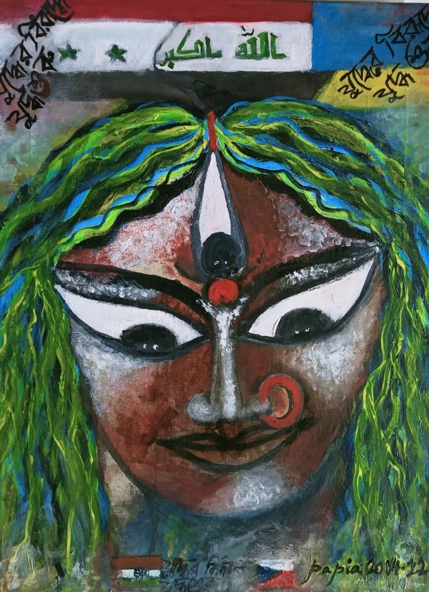 The war goddess against war