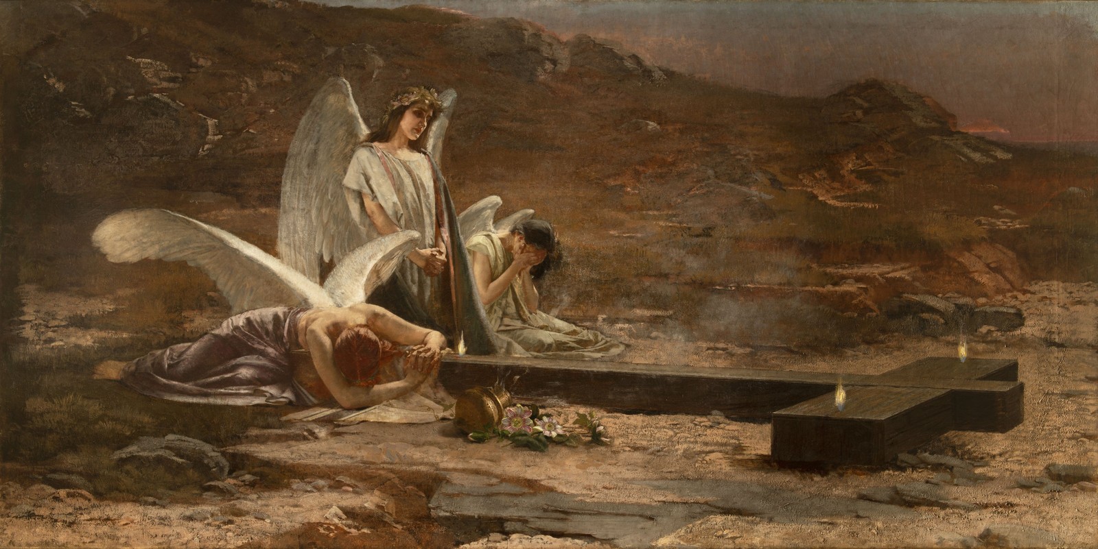 EMANUEL KRESCENC LIŠKA 1852 - 1903 - SVÍTÁNÍ PO VELKÉM PÁTKU