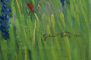 GUSTAV PORŠ 1888 - 1955 - VLČÍ MÁKY NA POLI