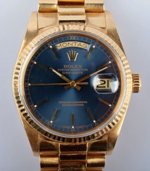 Zlaté pánské náramkové hodinky ROLEX DAY-DATE