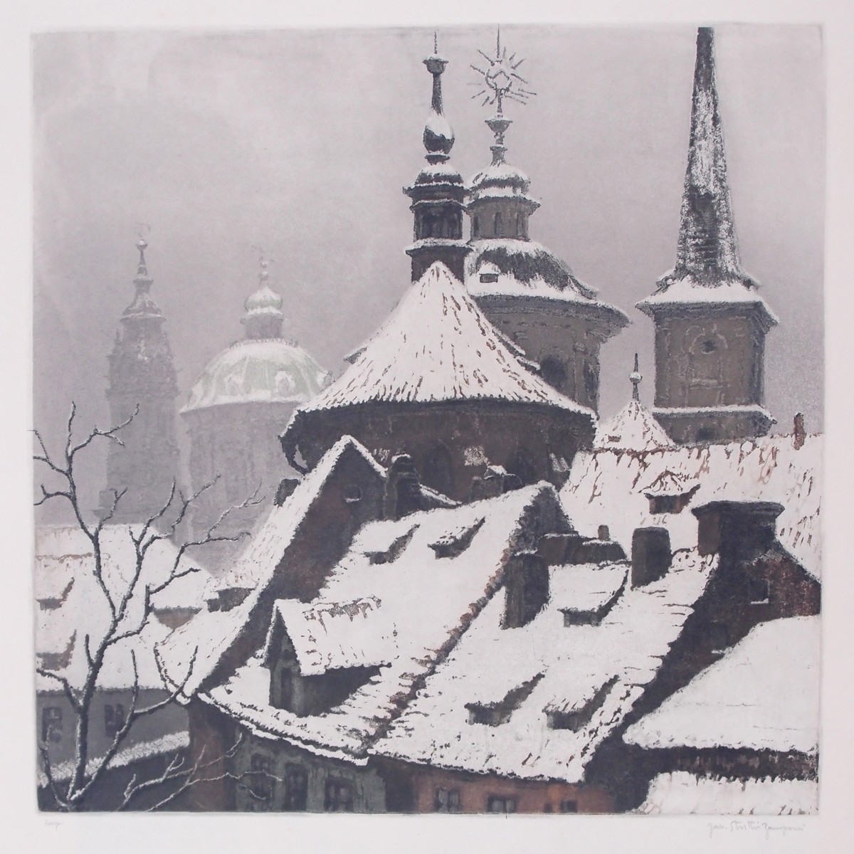 Jaromír Stretti - Zamponi - Zasněžený sv. Mikuláš