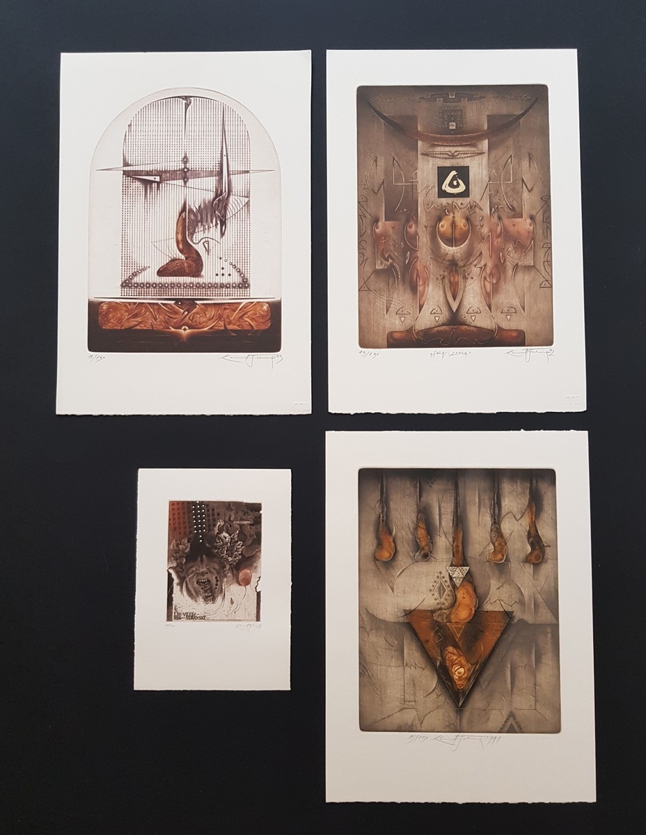 Felix Karol - Erotika, konvolut 4 grafik
