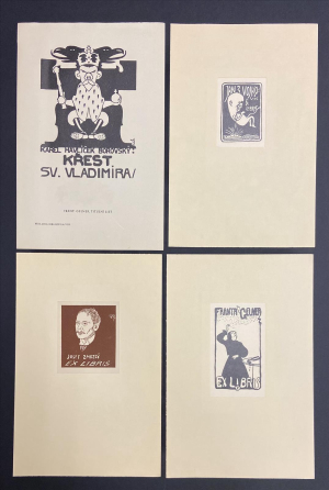 Gellner František - 6 secesních exlibris