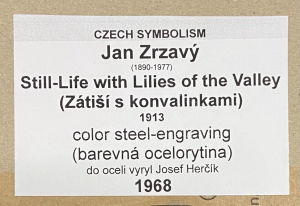Zrzavý Jan - Zátiší s konvalinkami