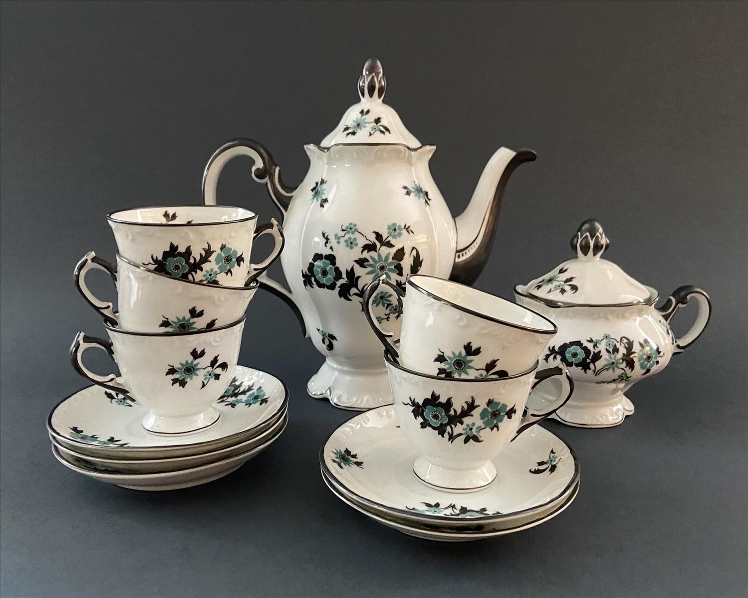 Porcelán Schlaggenwald - Kompletní čajový servis