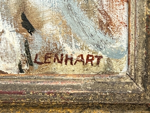 Lenhart Jindřich | Zimní krajina s altánem