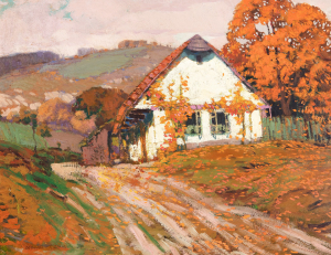 Hůrka Otakar | Podzimní krajina s chalupou