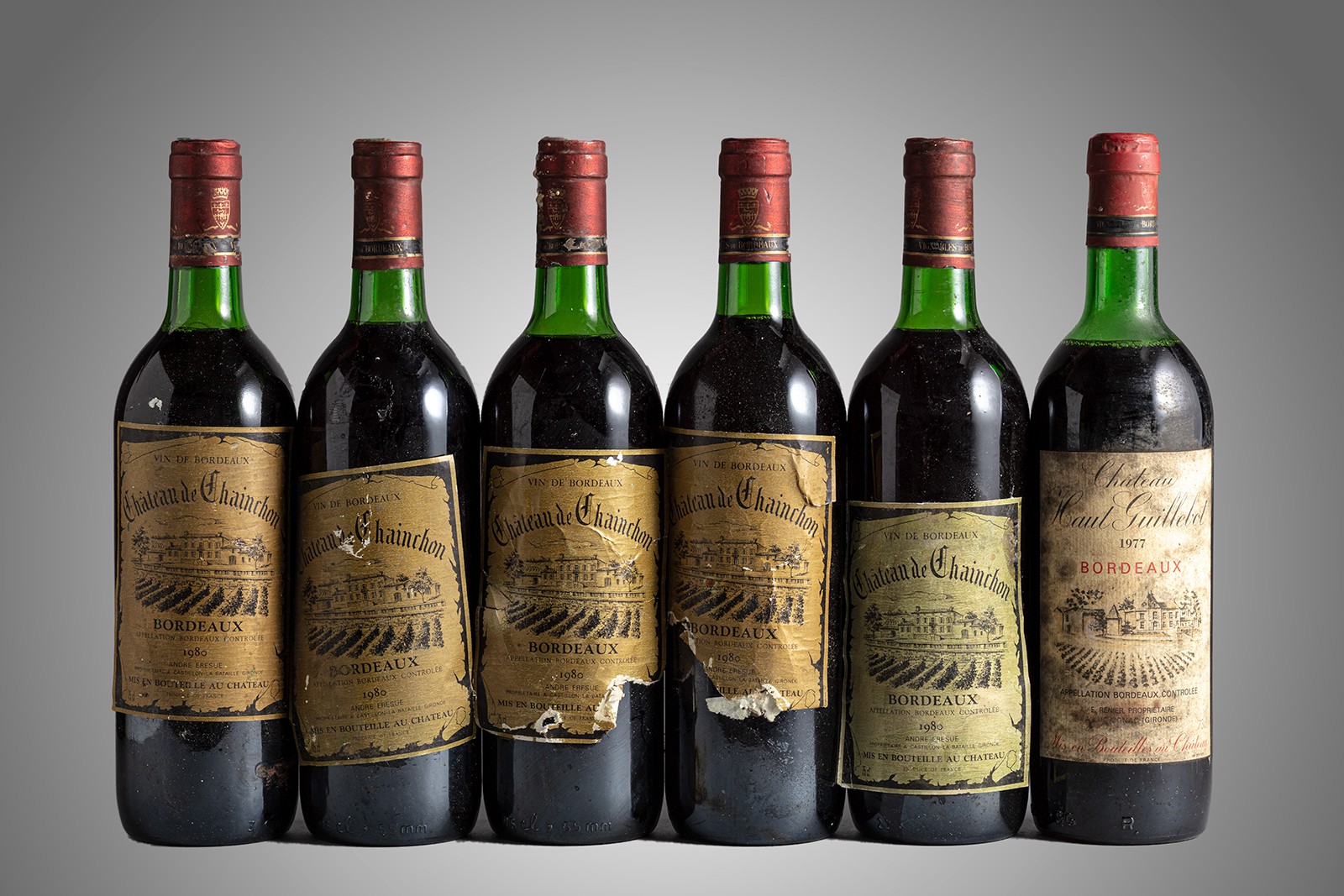 ročník 5 x 1980 | 1x 1977 | Bordeaux | 5 x Château de Chainchon | 1x Château Haut Guillebot
