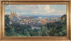 Jaroslav Šetelík - Hradčany z Petřína