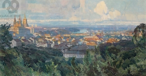 Jaroslav Šetelík - Hradčany z Petřína