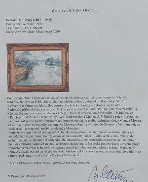 Václav Radimský – Větrný den na Seině
