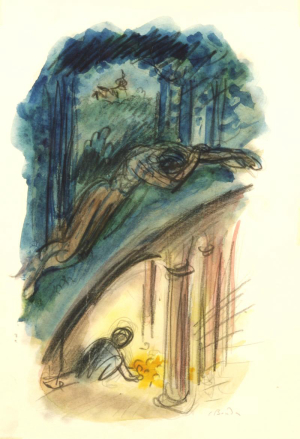 Bauch Jan, Bouda Cyril - Ilustrace k básním Poklad a Svatební košile