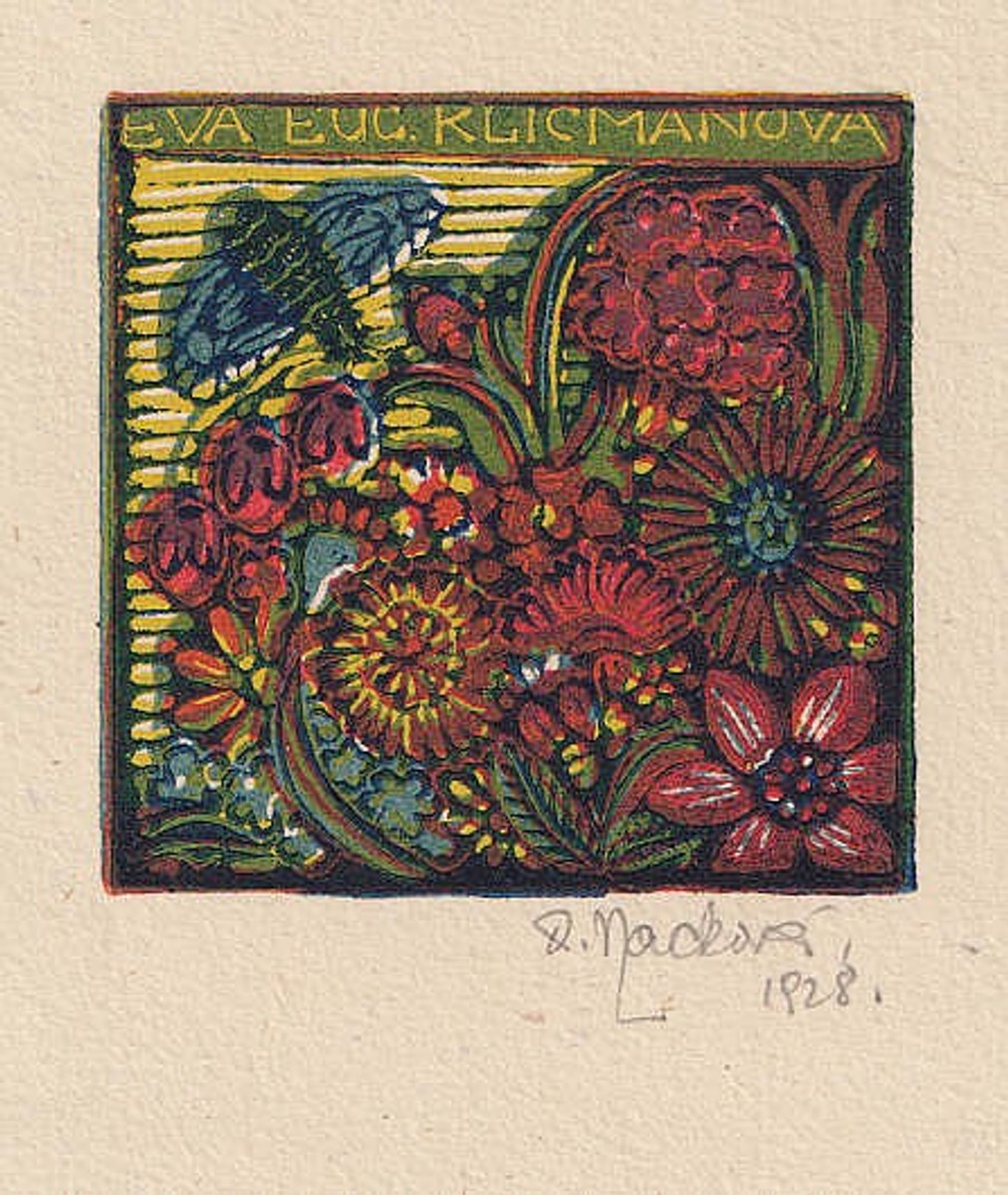 Anna Macková - Exlibris Ing. Eva Eug. Klicmanová