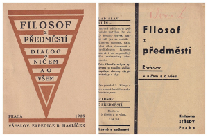 Ladislav Klíma - Filosof z předměstí: Dialog o ničem a o všem