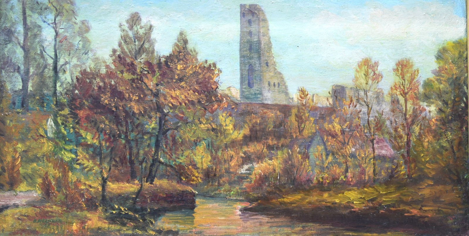 MELICHAR Jan Bohuslav (1908-1994): Zřícenina hradu.