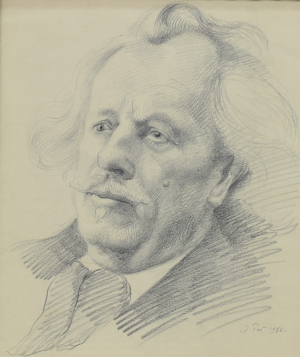 POŠ Jaroslav (1894-1970): Portrét významného muže.