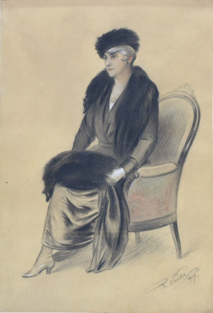VÁCHA Rudolf (1860-1939): Portrétní studie.