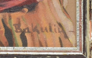 BAKULIN Nikolaj (1896-1962): Vousatý muž.