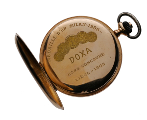 Zlaté kapesní hodinky Doxa