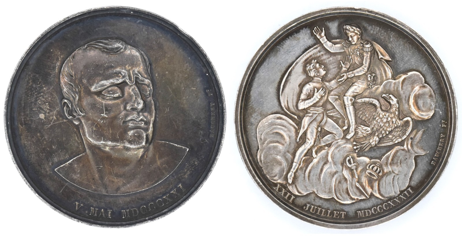 Napoleon II. Orlík vévoda zákupský - Úmrtní medaile - Bauchery