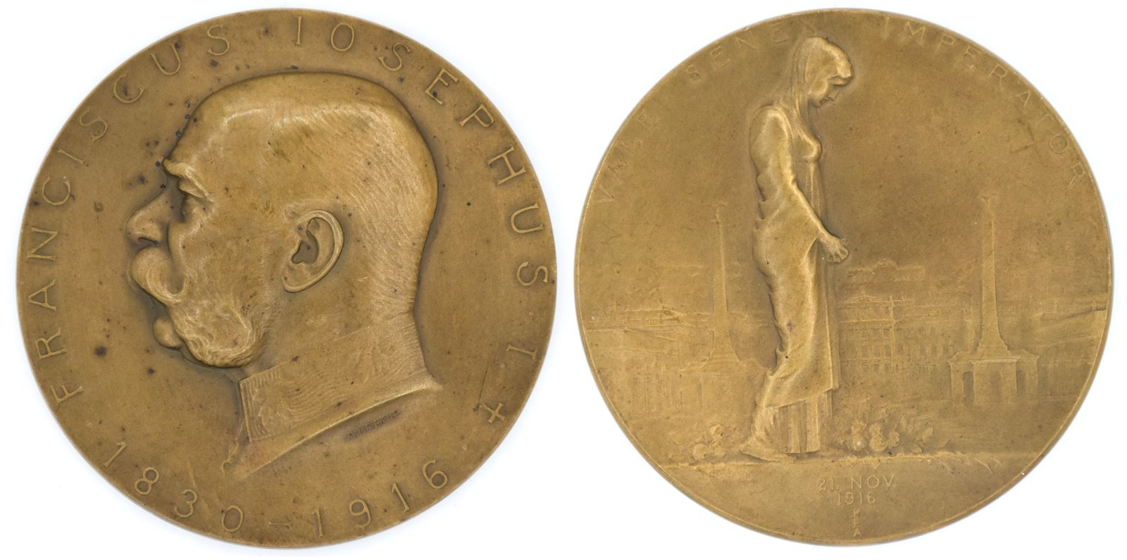 Úmrtní medaile František Josef I - Hartig A.