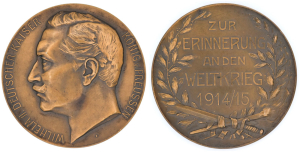 Wilhelm II německý císař, král pruský - Na památku světové války 1914/15