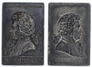 Pamětní plaketa Mozart - Lauer