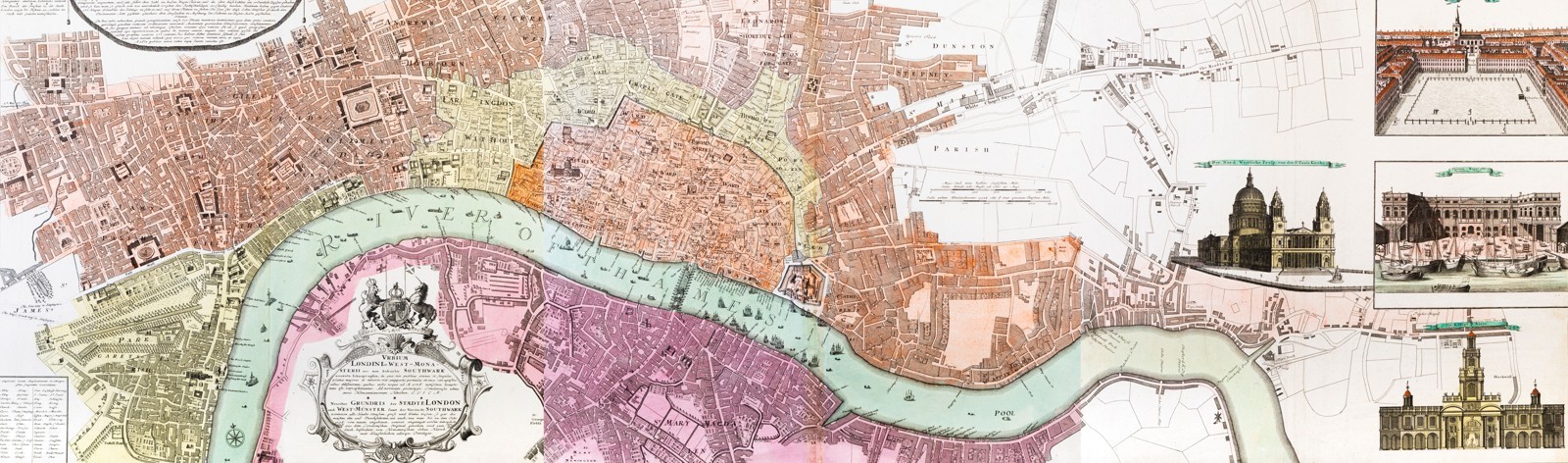 Třídílný plán Londýna (1736)