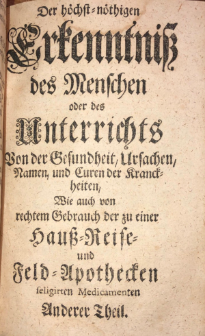 Der höcht-nötigen Erkenntniß des Menschen oder des Uterrichts / Christian Friedrich Richter 