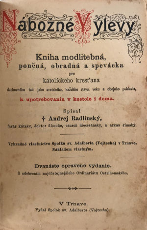 Radlinský Andrej - Kniha (Nábožné výlevy)