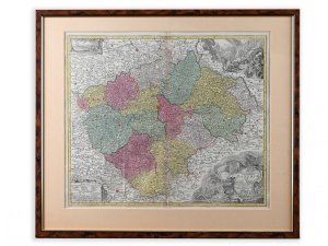 JOHANN CHRISTOPH MÜLLER 1673 - 1721 - MAPA ČECH