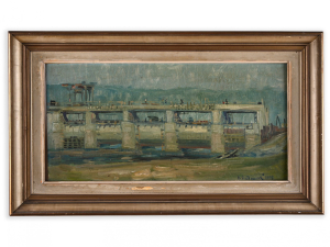 VLADIMÍR VESTENICKÝ 1919 - 1979 - SKICA PŘEHRADY