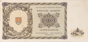 5000 korun slovenských, 1944