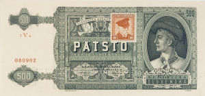 500 korun slovenských, 1941 - kolek